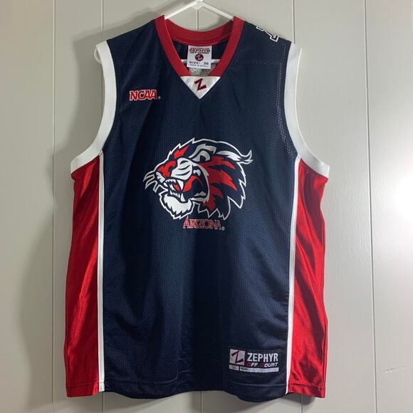 vintage Y2K 2000s NCAA ARIZONA WILDCATS BASKETBALL MIKE BIBBY #4 jersey tank top - Picture 2 of 7